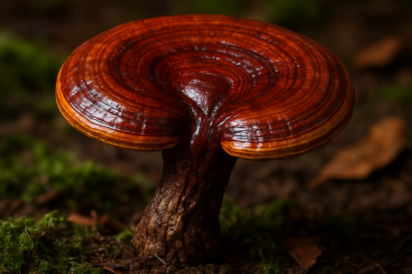 reishi mushroom hyper realistic